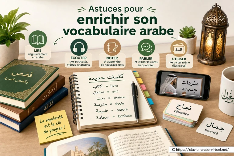 Astuces pour enrichir son vocabulaire arabe facilement