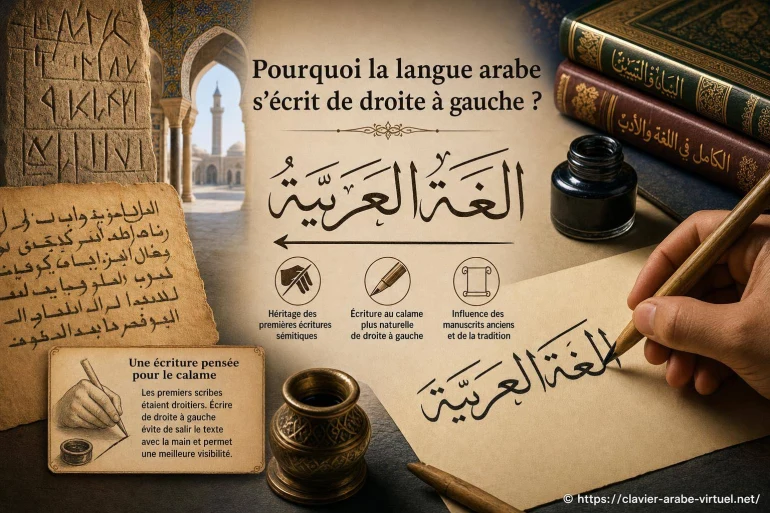 Pourquoi la langue arabe s’écrit-elle de droite à gauche ?