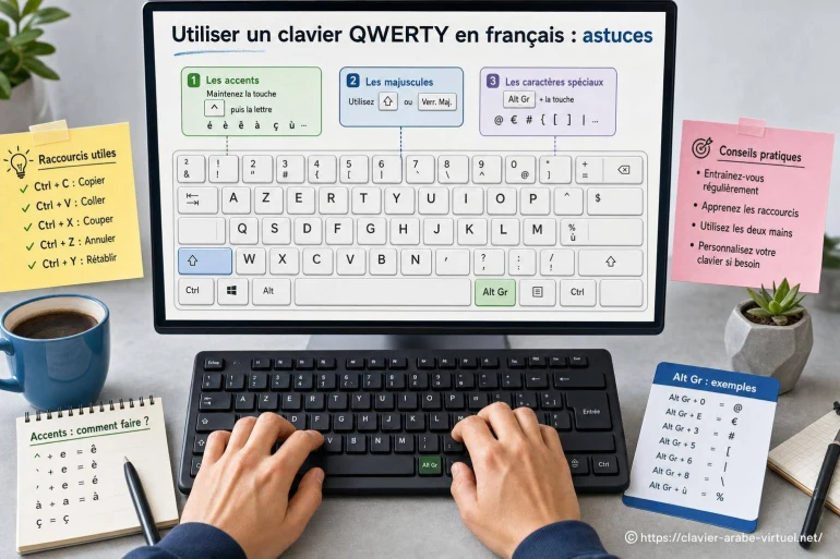 Utiliser un clavier QWERTY en français : astuces pratiques